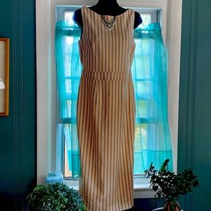 BODEN Striped Midi Dress-Size 4